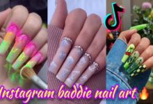 aesthetic baddie nails instagram